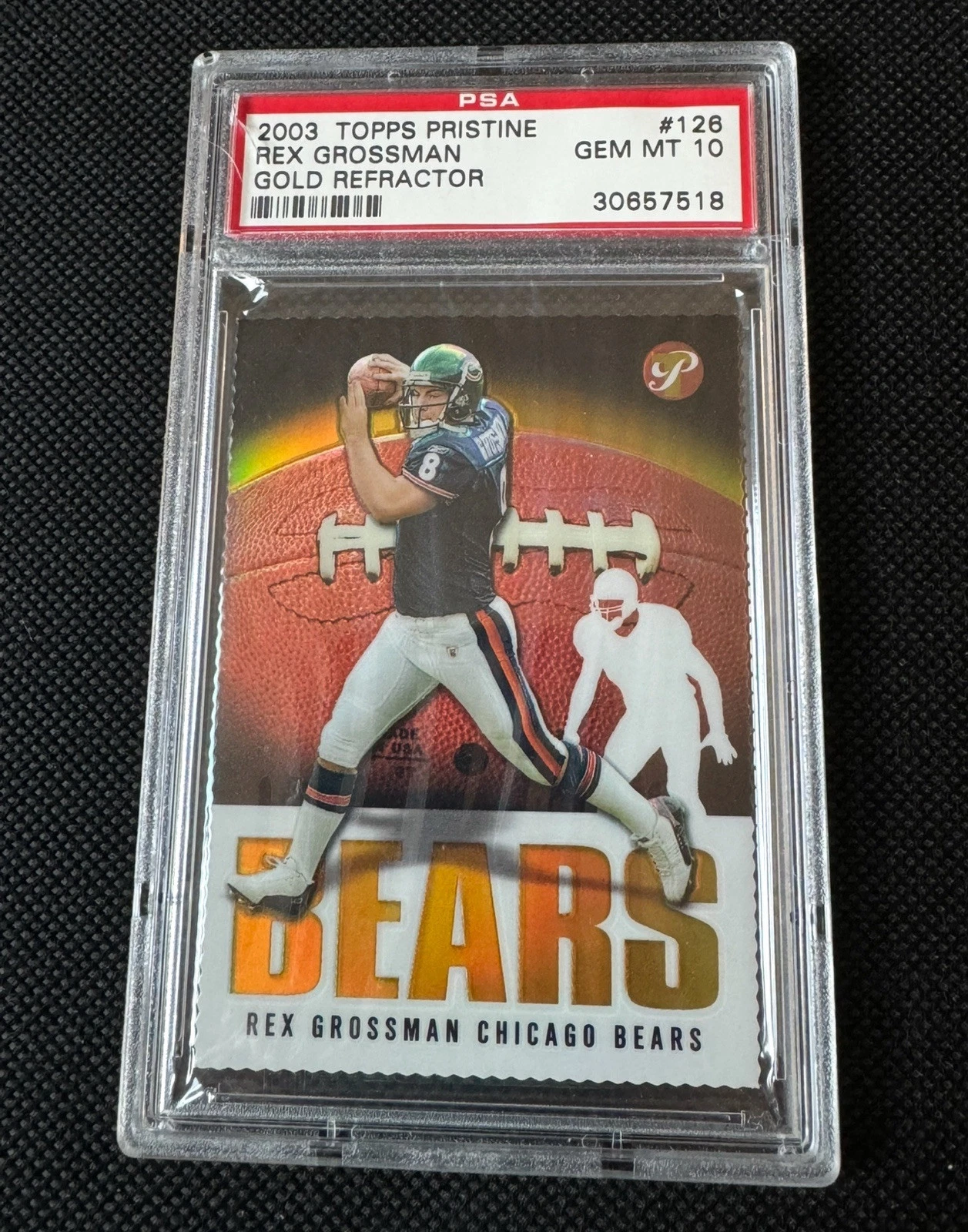 Rex Grossman Topps Pristine #126 Gold Refractor