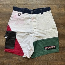 VTG 90's Mens Size 32 Tommy Hilfiger Embroidered Sailing Gear 045/88 Swim Trunks
