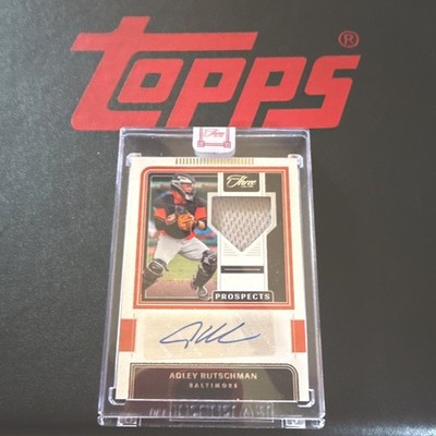 2022 Panini Three and Two - Jersey Autographs Adley Rutschman /49 (AU, MEM, RC)
