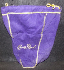 Crown Royal Purple 9" Drawstring Bag, Free Shipping