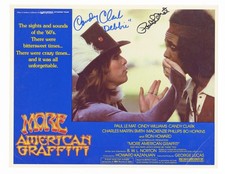 MORE AMERICAN GRAFFITI (1979) 31772 Lobby Card  Candy Clark  Paul Le Mat  Autogr
