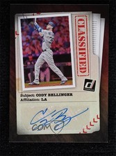 2020 Panini Donruss Classified Signatures Cody Bellinger #CLS-CB Auto 01x1