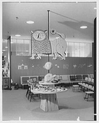 Lord & Taylor, business in Bala-Cynwyd, Pennsylvania. Lion in children's shoes