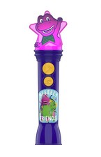 Barney s World Sing-Along Microphone Toy in hand ready to ship