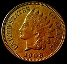 1908 INDIAN HEAD CENT UNCIRCULATED! 4 DIAMONDS! Reverse Die Crack! Gorgeous Coin