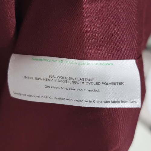 M.M. Lafleur The Yiyan Blazer Wool Blend Twill Size 14 Jacket Office Business - Picture 7 of 12