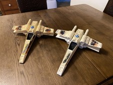 2x Star Wars - X-Wing Fighter destroyed (1978), Kenner, Vintage!!!