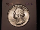 1944 WASHINGTON QUARTER BU + PQ ORIGINAL POPULAR DATE FREE SHIPPING
