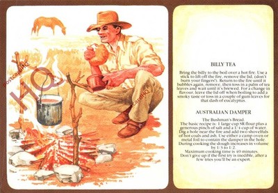 Ansichtskarte> Australien, Rezept, Billy Tea, Australian Damper