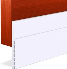 Door Draft Stopper Sweep, 3 Inches Widening Door Bottom Seal Strip Under Door...