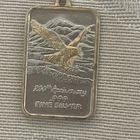 Vintage 1984 American Eagle 5 Gram .999 Fine Silver Bar Ingot Pendant 79144