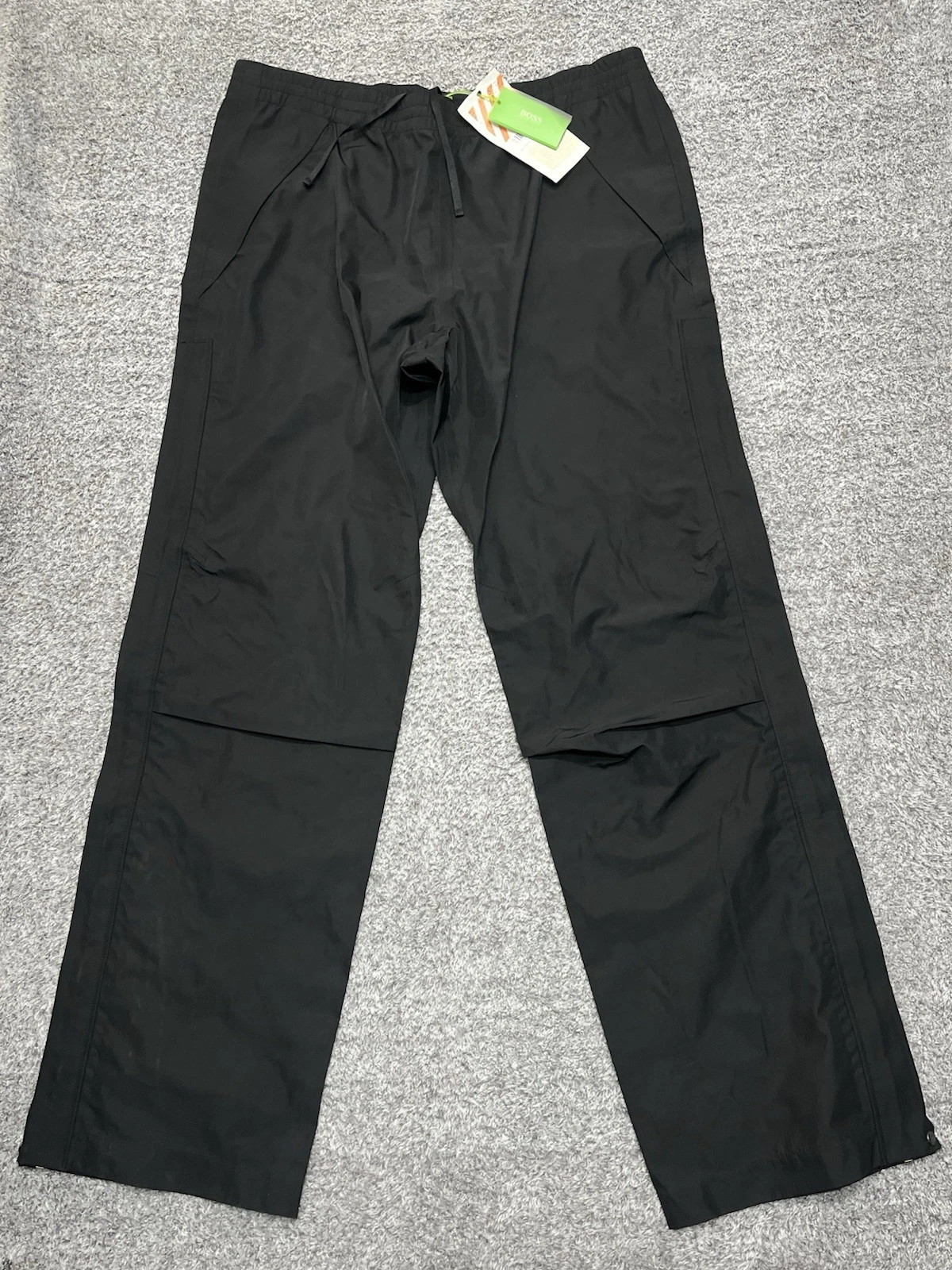 Boss Green Mens 4XL Pants Full Side Zipper Black Soft Shell Waterproof Ski Snow