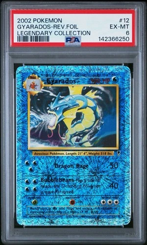 2002 Legendary Collection: Rev. Foil Gyarados #12 PSA 6