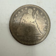1853-P Seated Liberty Quarter #7491