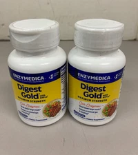 Lot of 2 Digest Gold + ATPro Maximum Strength Digestive Enzymes 45 Tabs  EX 2027