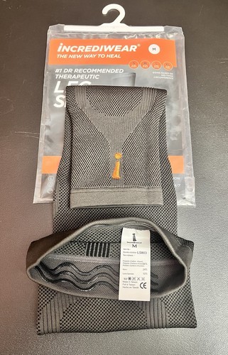 Incrediwear Leg Sleeve Medium Charcoal Compression Sleeve - Used