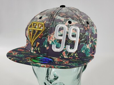Carbon Elements Gold Embroidered Diamond #99 Logo Hat Adjustable Snap Back Cap