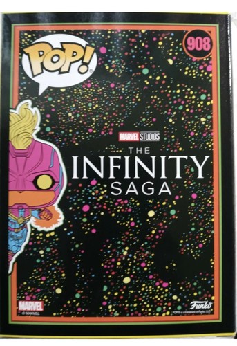 Neu Funko Pop Marvel Captain Marvel BLACK LIGHT #908 Target Exclusive - Bild 2 von 2
