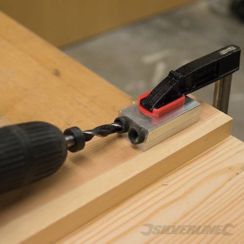 Silverline Pocket Hole Screw Jig With 3 Guides 6810Mm Lifetime