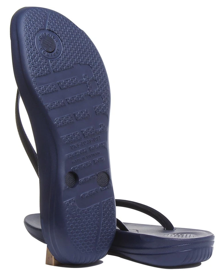 FITFLOP E54-399 Iqushion Súper Ergonómico Chanclas Mujer Azul Marino GB 3-9 - Imagen 4 de 4