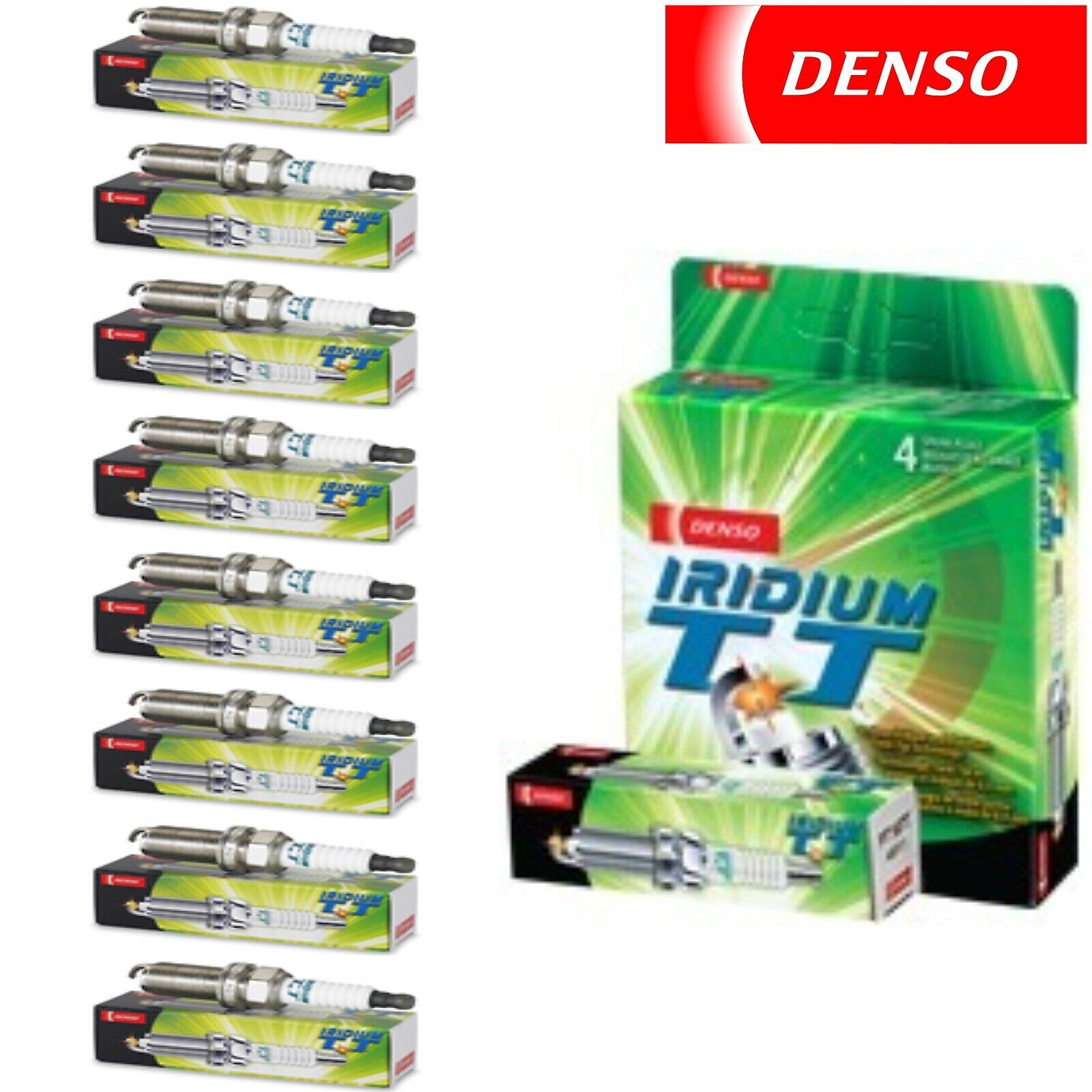 8 Pack Denso Iridium TT Spark Plugs for JEEP GRAND CHEROKEE 1999-2007 V8-4.7L