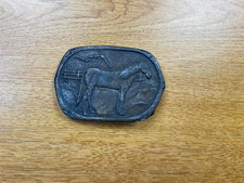 Vintage Silverman Line Horse Belt Buckle