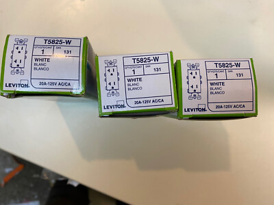 4X Leviton 15-amp-125/250-volt, 2-polig, 3-Draht, Decora Universal Duplex Köcher