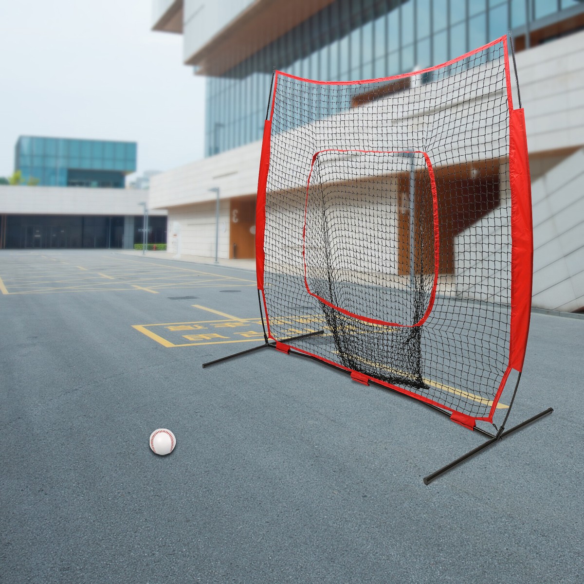 Rete Da Allenamento Baseball - Rete Da Battuta Con Bersaglio, Per Training Di Pitching E Hitting - Foto 2