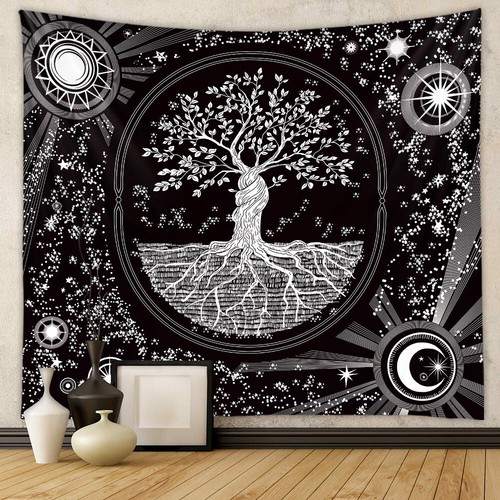 2025 - Extra Large Tapestry Wall Hanging Mandala Psychedelic Bohemian Rug Decors - Picture 4 of 29