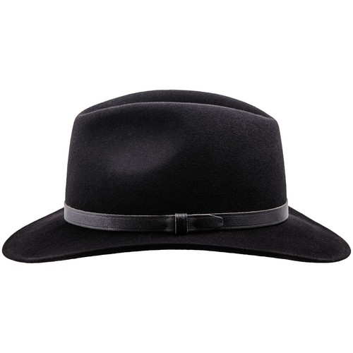 Sterkowski REDWOOD Wool Felt Fedora Hat Wide Brim Elegant Retro Manly Cowboy - Picture 3 of 25