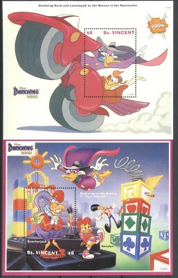 Walt Disney, Darkwing Duck - St.Vincent - Bl.241-242 ** MNH 1992
