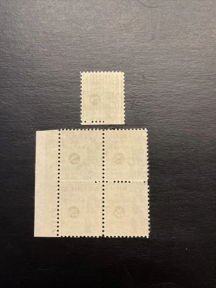 US Stamps Sc# PS12 PLATE Block Of 4 And Single Savings Stamps Minute Man-MNH - Image 2 of 2