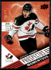 2021-22 UD Team Canada Prospectus Momentous Electric Jordan Spence /275 #PM-20