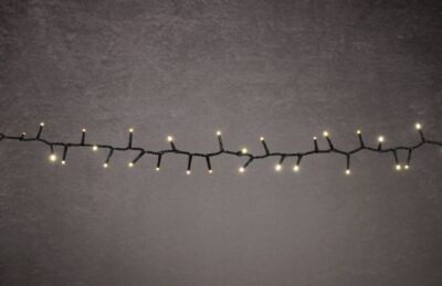 TrendLine LED-Lichterkette Premium Außen 15,6 m warmweiß-grün mit Timer, Dimmer