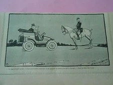 Une Automobile fait du 127 à l'hour by Mich Image Print Humour 1906