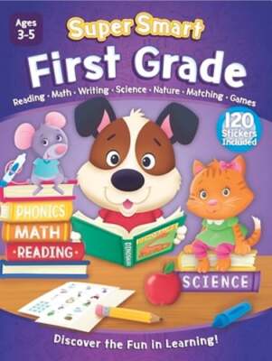 Super Smart Workbook: First Grade by Kidsbooks Publishing: Used