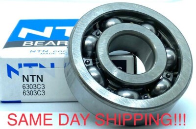 NTN 6303 C3 Deep Groove Ball Bearing 17x47x14mm OPEN, NO SEALS SAME DAY SHIPPING