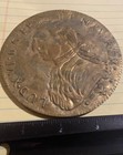 VINTAGE BRASS COASTER MEDALLION -FRANCE 1788 LUD XVI DG FR ET NAV REX LOUIS XVI