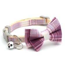 Adjustable Dog Cat Collar Kitten Small Pet Puppy Neck Collar with Bell Bow Tie