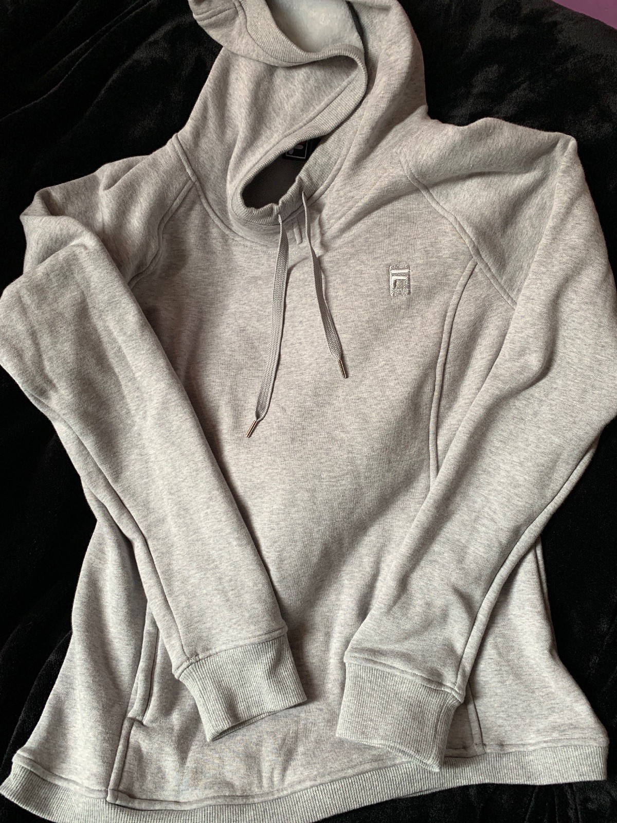 Felpa con cappuccio FILA Sport donna taglia S piccola grigia