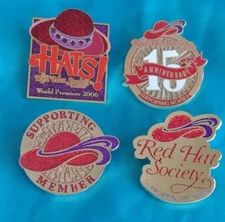 Red Hat lady Society official lapel brooch hat pins