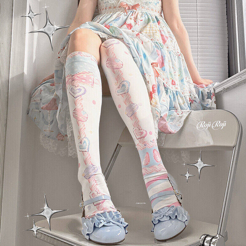 Women Lolita bow Stockings Thigh High Socks Over Knee Women Lolita bow Stockings Thigh High Socks Over Knee
