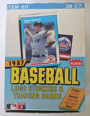1987 Fleer Baseball Wax Box - 36 Sealed Packs-Bonds, Larkin, Bo Jackson RC?