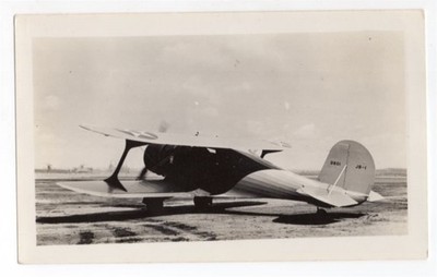 1930s US Navy Beechcraft JB-1 Executive Transport 0801 2.75x4.5 Original Photo