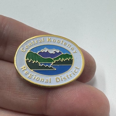 Central Kootenay Regional District Scenic Enamel Lapel Pin Canada