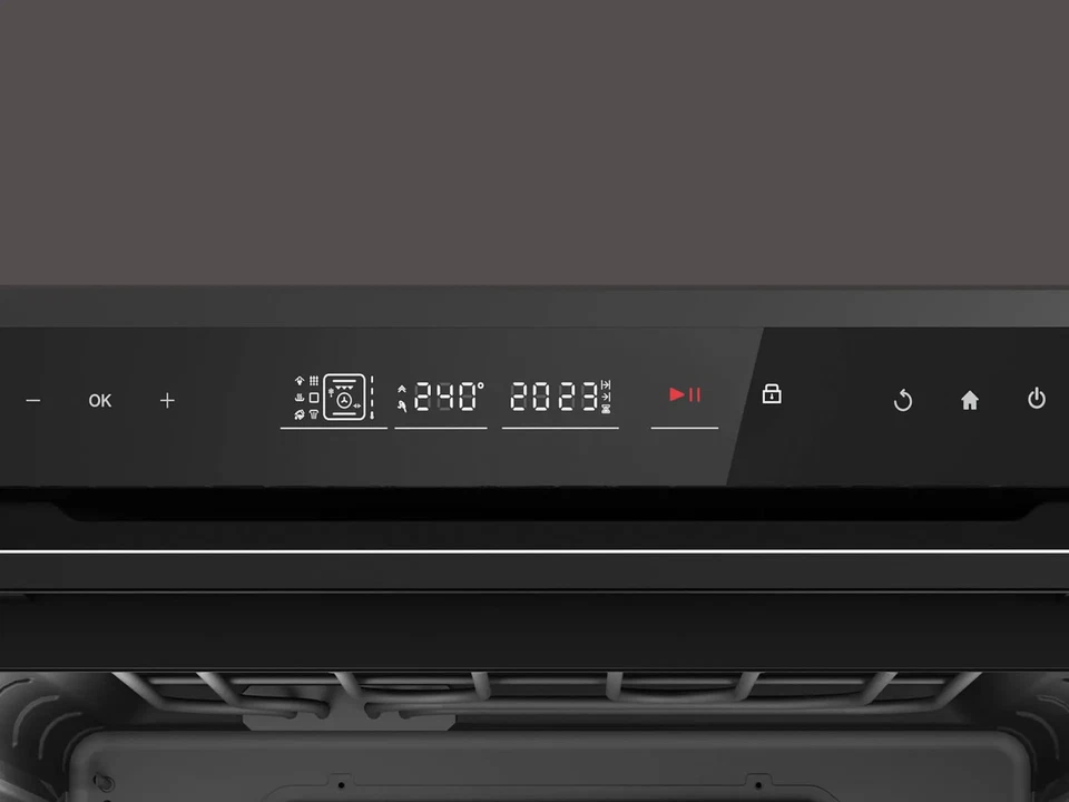 Einbaubackofen Pyrolyse 80L Schwarz Touch-Control A Soft-Close EBP820 - Bild 4 von 4