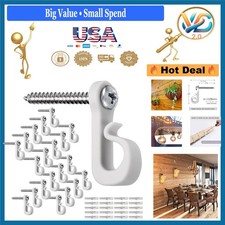 Q Hanger Hooks for Outdoor String Lights 40-Pack Windproof Rustproof Clips 0.70 per strip