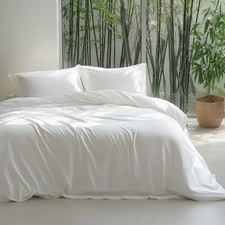 100 Viscose Derived from Bamboo Duvet Cover King Size - Lightweight Silky