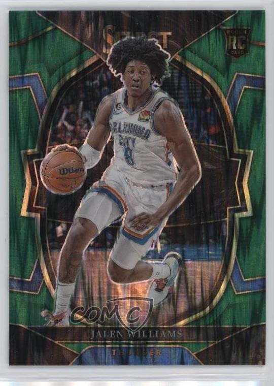 2022-23 Panini Select Concourse Green Shock Prizm Jalen Williams #90 2y0