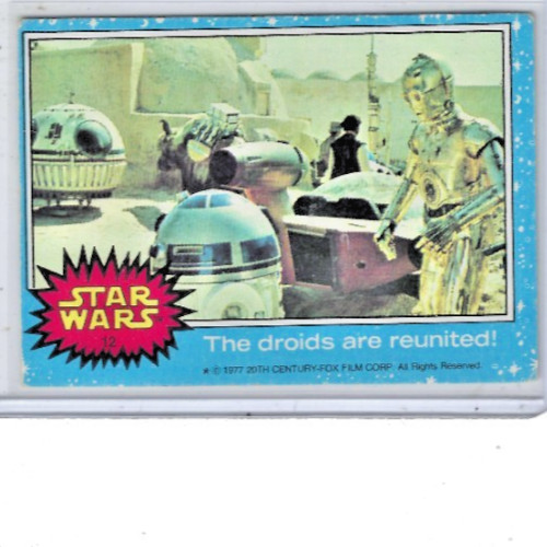 1977 Topps Star Wars #13 A sale on droids! — Raw
